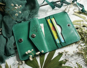 Маленький кошелёк «Зелёные тропики» - фото 4