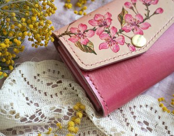 Маленький кошелёк «Розовая яблоня» - фото 3