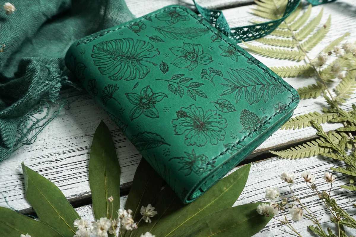 Маленький кошелёк «Зелёные тропики»