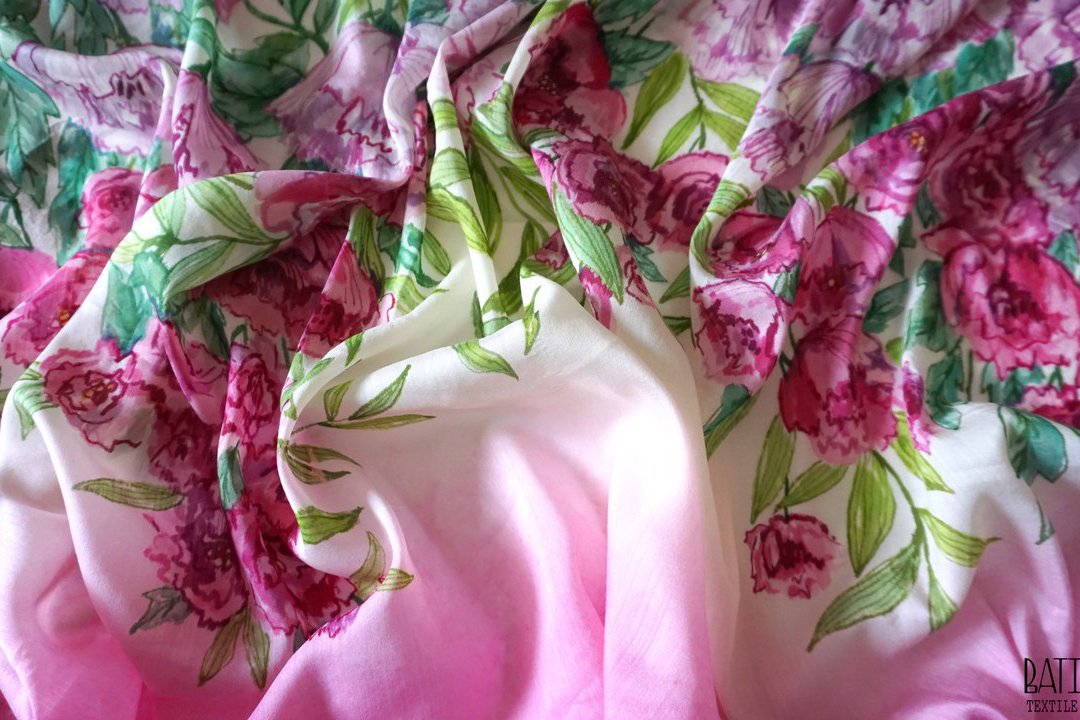 Тёплый палантин «Розовый сад» - фото 1