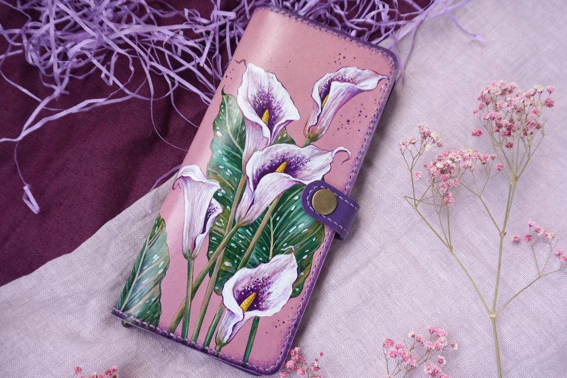 Кошелёк " Purple Calla lilies" - фото 1