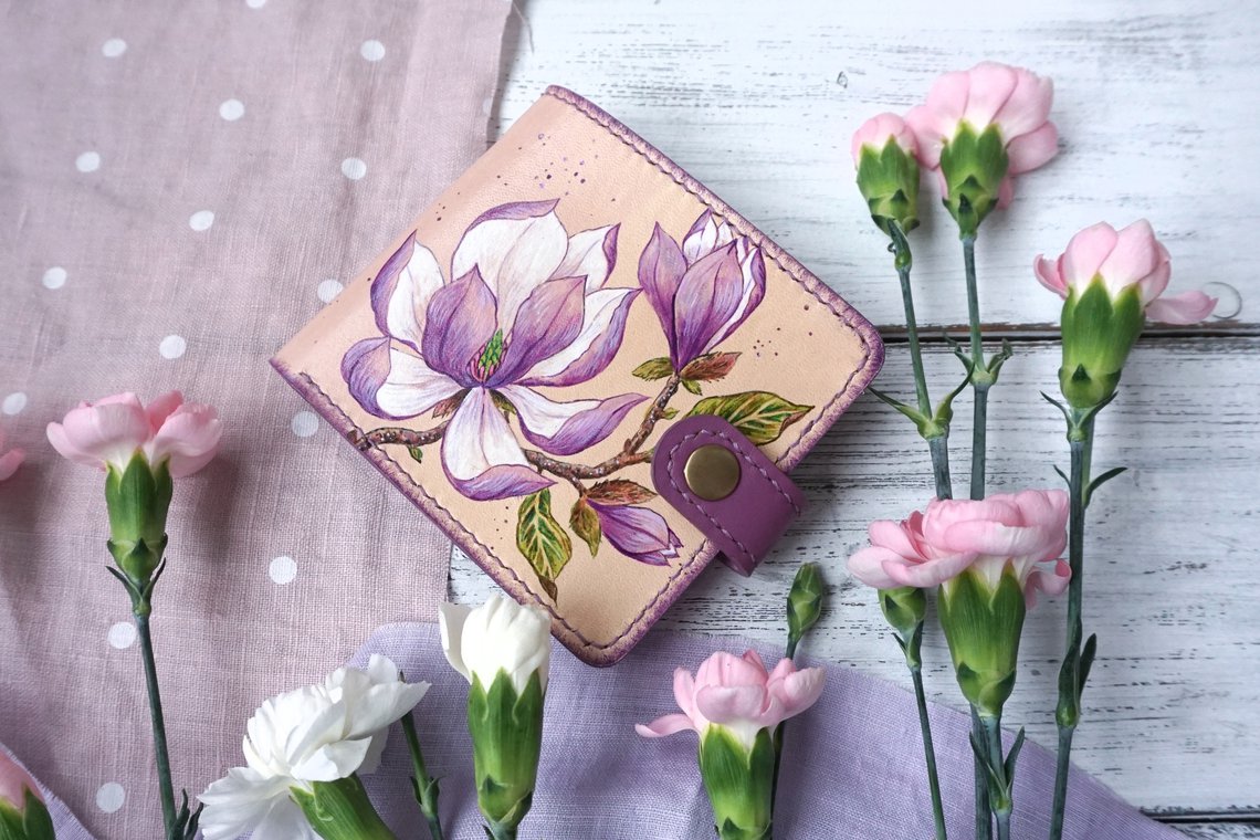 Складной кошелёк "Lilac Magnolia" - фото 1