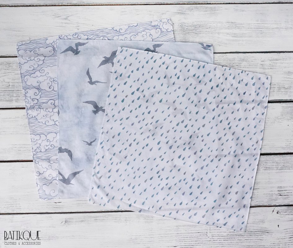 Набор мужских носовых платков «Петербургское небо» - BATIKQUE