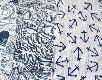 Набор мужских носовых платков «Синее, синее море» - фото 3