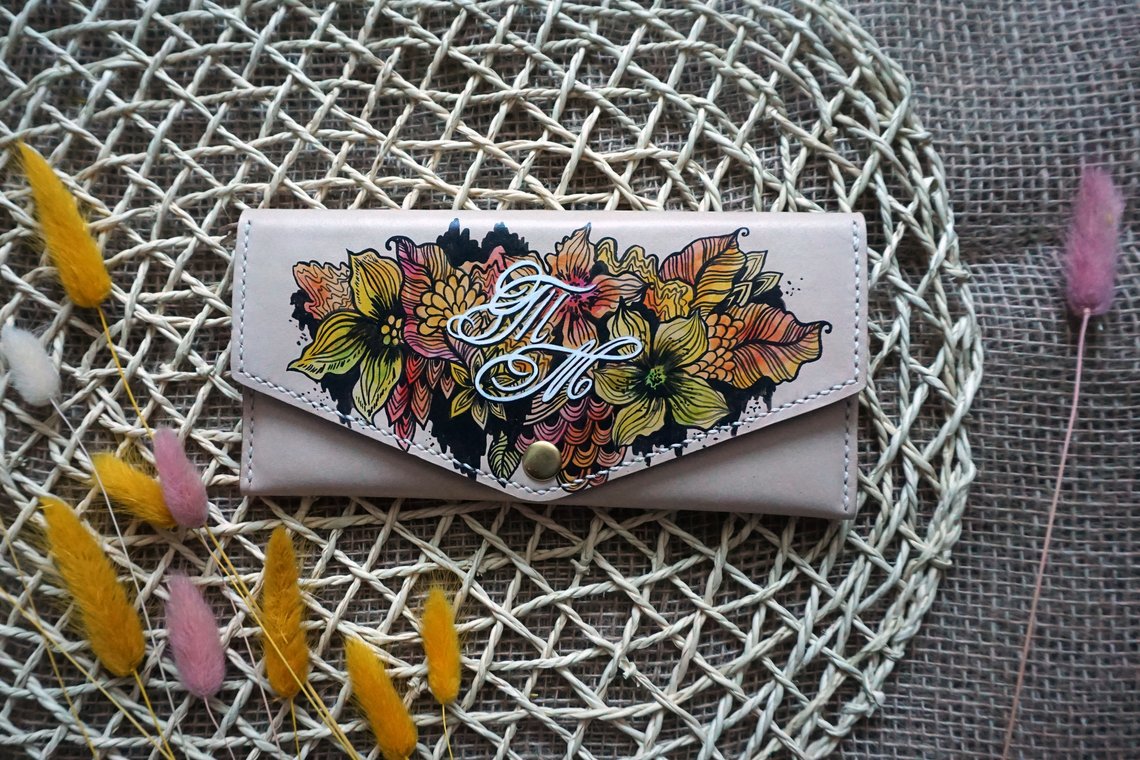 Женский кошелек «Вальс цветов» - фото 1